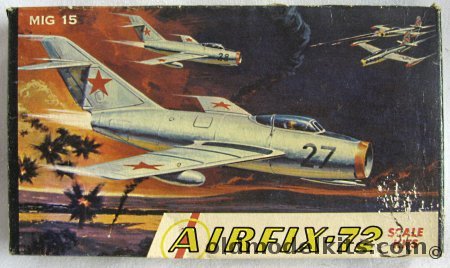 Airfix 1/72 Mig-15 - Craftmaster Issue, 12-39 plastic model kit